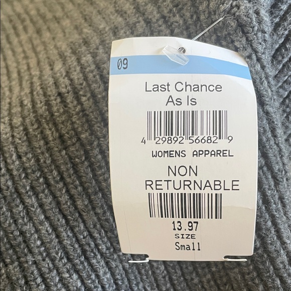 Vince Camuto Black and Gray Cowl Neck Sweater - Picture 9 of 9